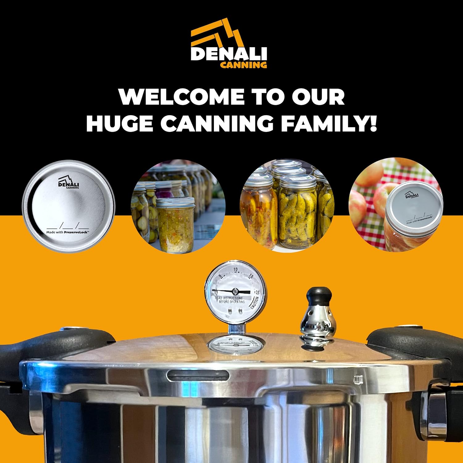 23 Quart Pressure Canner & Cooker Aluminum & Stainless Steel L89687