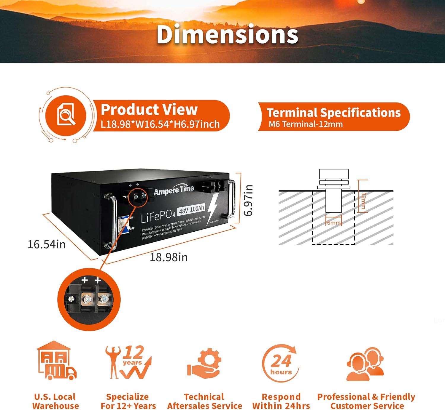 12V 200Ah Lithium LiFePO4 Battery with 200A BMS P445337