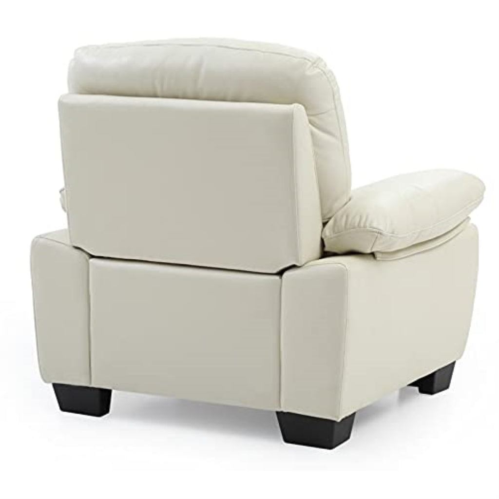 Faux Leather Chair in Pearl Y817