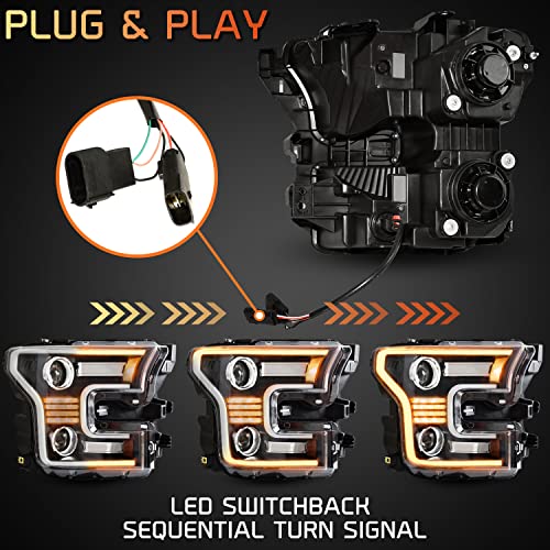 Full LED Headlights for F150 2015 2016 2017, 2PCS J891723