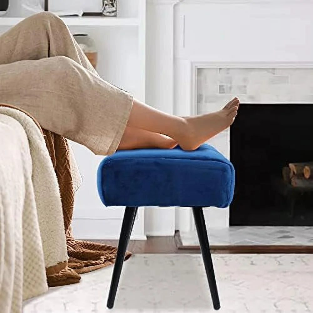 Velvet Accent Chair Set of 2 with Metal Legs F21480