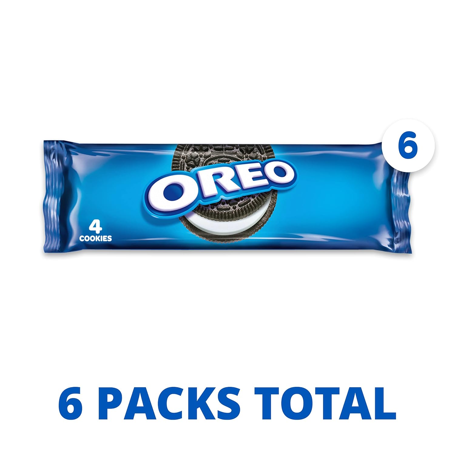 6 Snack Packs Chocolate Sandwich Cookies X187