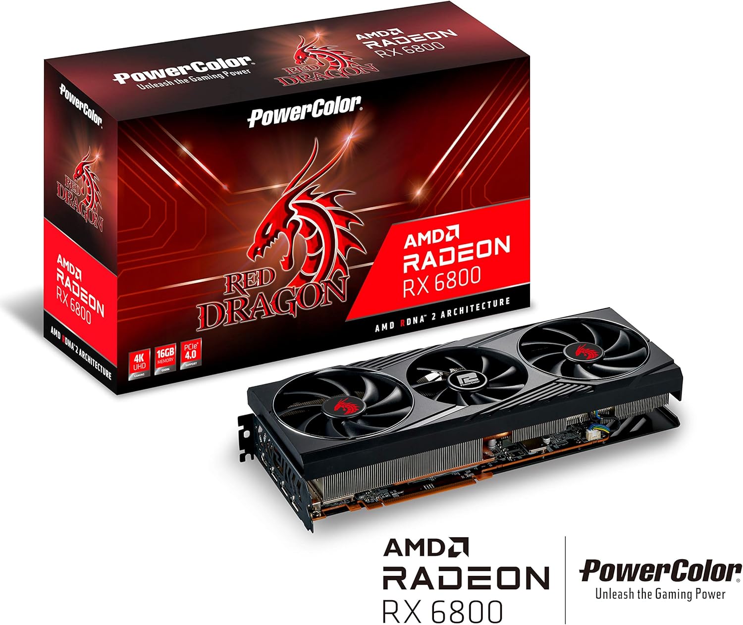 AMD Radeon RX 6800 Gaming Graphics Card with 16GB GDDR6 Memory N93171