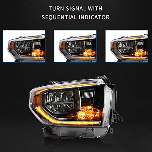LED Headlights for Toyota Tundra 2014-2021 with Sequential Turn Signals L5651