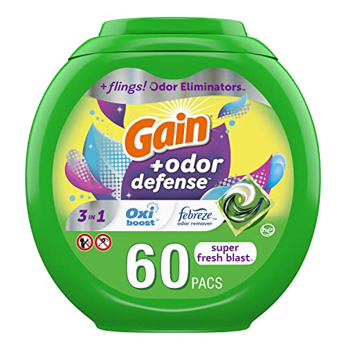 112 Count Laundry Detergent Pacs with Odor Defense D906754