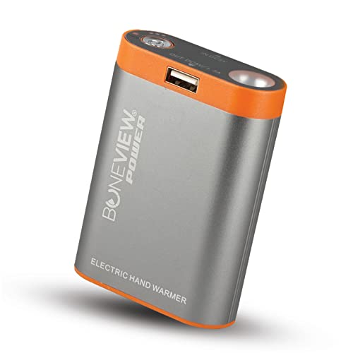 Electric Hand Warmer Power Bank with Flashlight, Rechargeable 9900-mAh Battery Pack A94059