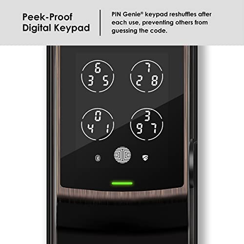 Satin Nickel Smart Door Lock with Touchscreen Keypad Y592