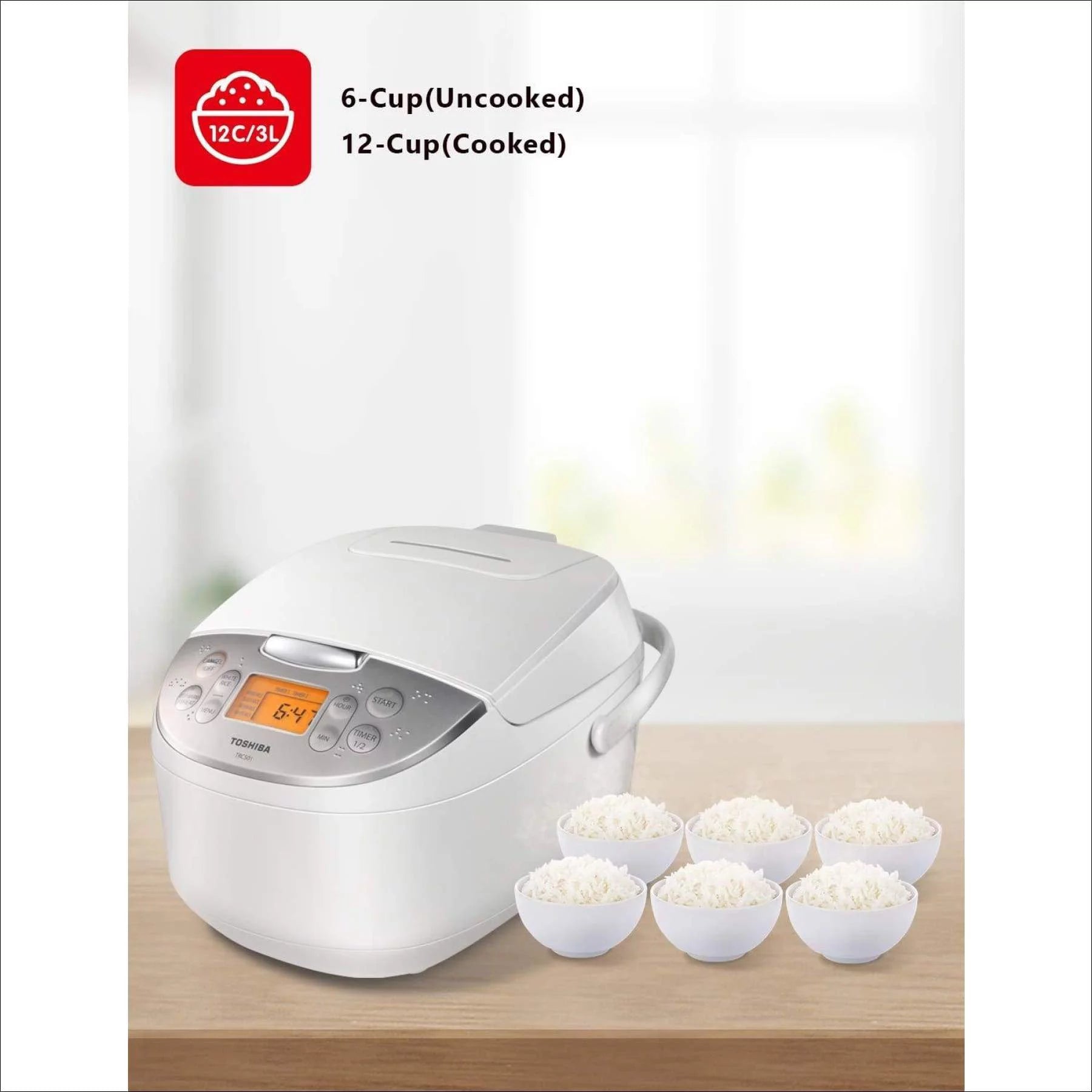 6 Cups Uncooked (3L) Rice Cooker M85903