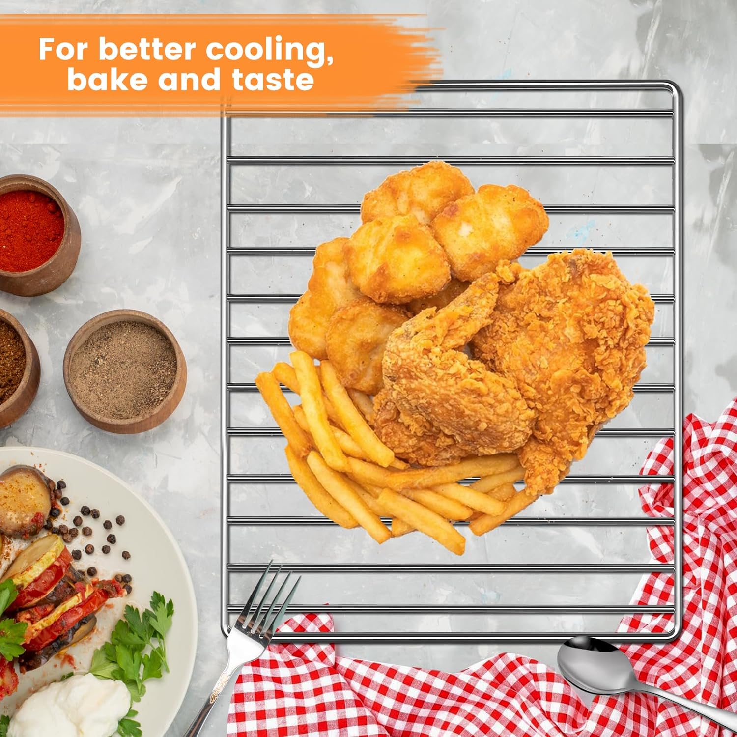 Stainless Steel Air Fryer Wire Rack K1007