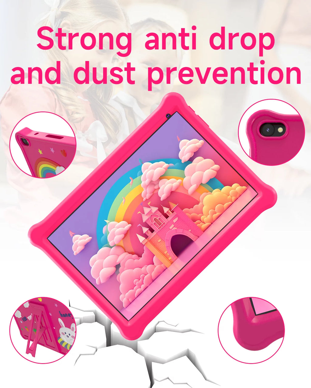 Android 12 Kids Tablet 10 inch 32GB ROM with Shockproof Case G57669