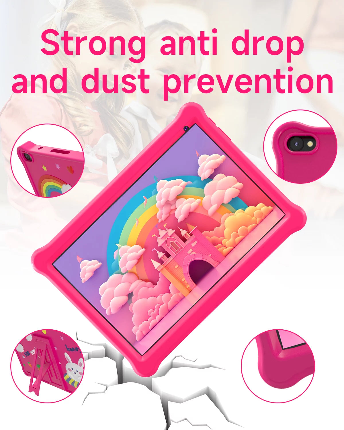 Android 12 Kids Tablet 10 inch 32GB ROM with Shockproof Case G57669