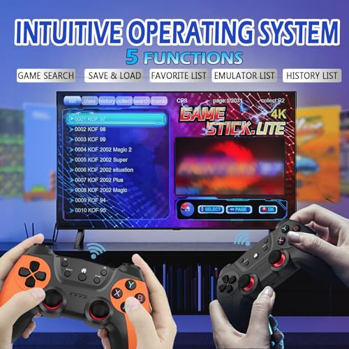 Retro Gaming Console with 20,000+ Games and 2.4G Wireless Controllers J85700