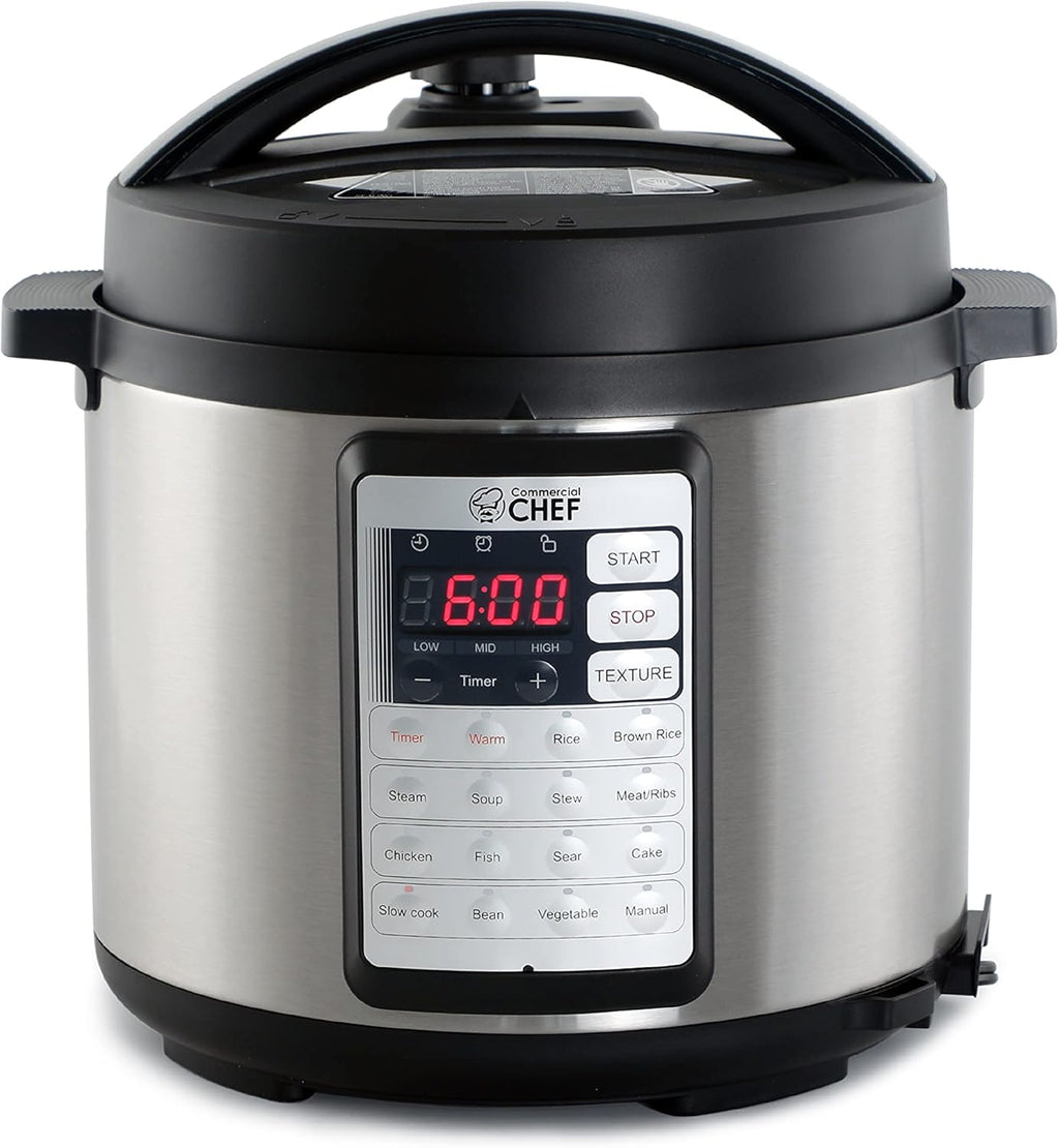 6.3 Quart Electric Pressure Cooker with Stainless Steel Interior C7378