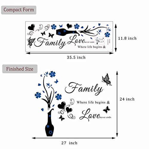 Inspirational Family Quote Vinyl Wall Decal D3149