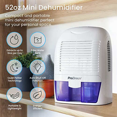 Compact Electric Mini Dehumidifier, 2200 Cubic Feet I541693