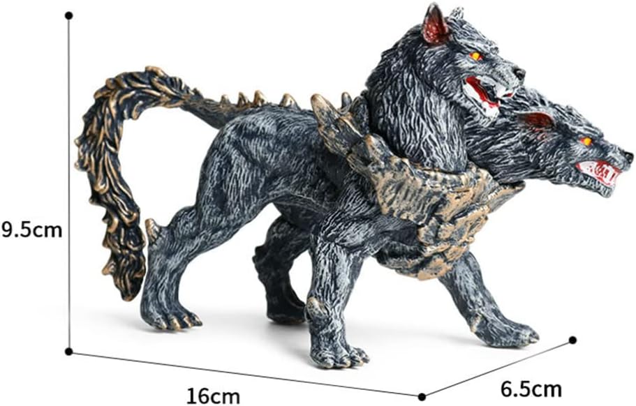 Cerberus Statue Figurine Double Head Art Sculpture Decoration R584075
