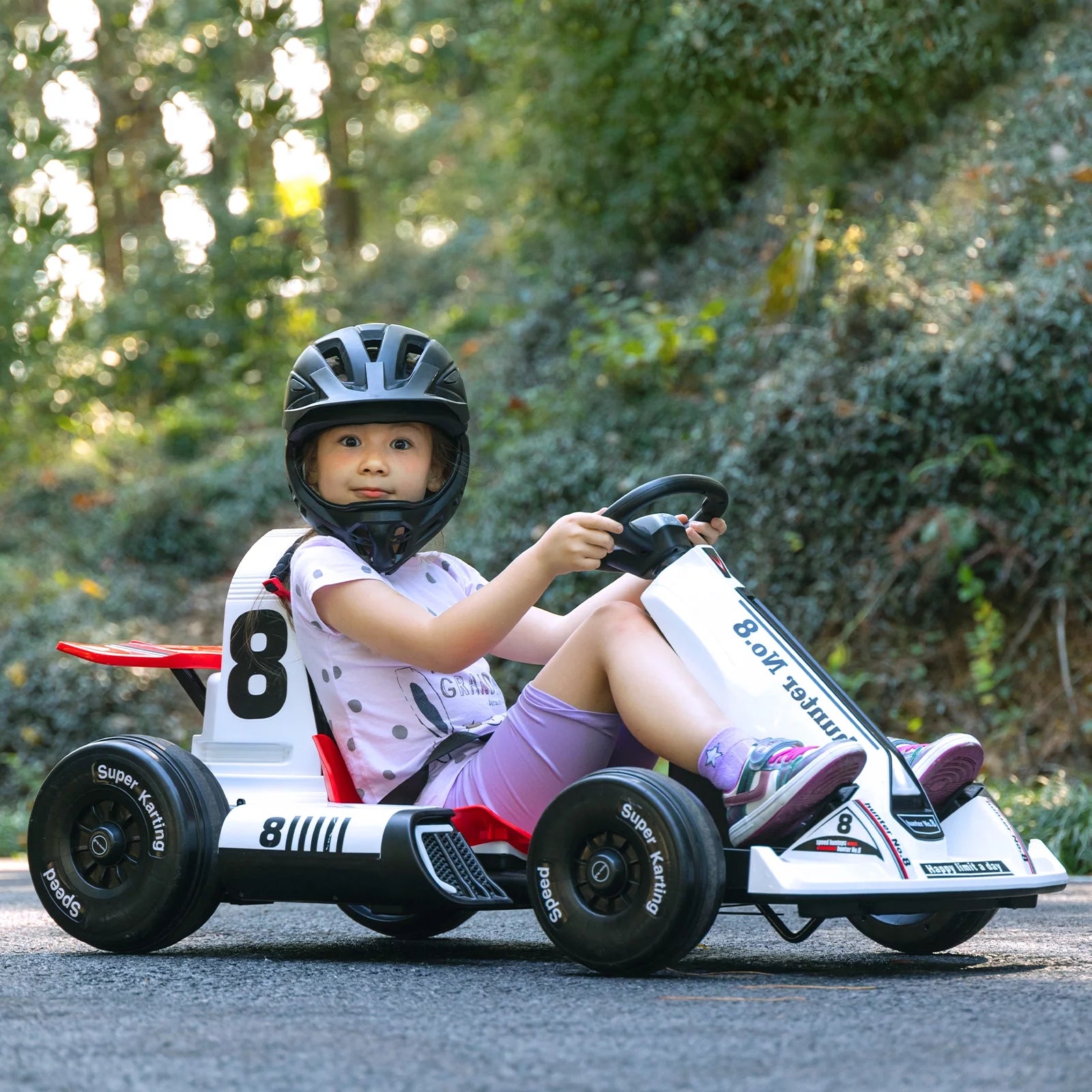 White Electric Go Kart 12V 7Ah P989912