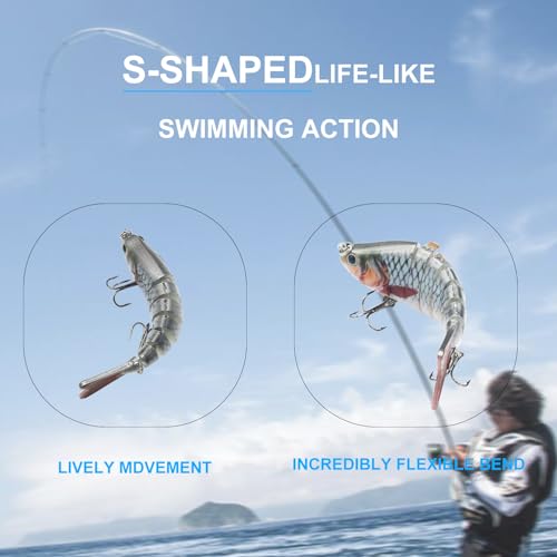 Lifelike Slow Sinking Swimbait Fishing Lure C2839