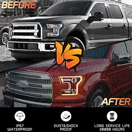 Full LED Headlights for F150 2015 2016 2017, 2PCS J891723
