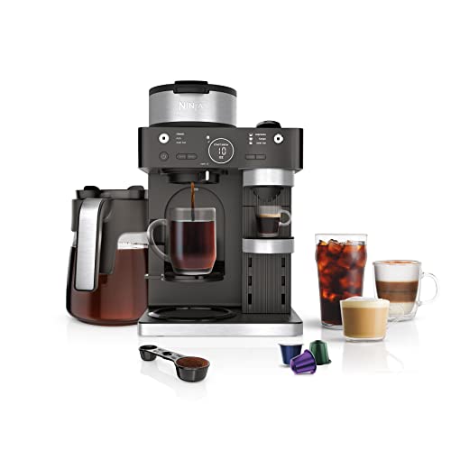 Black Espresso & Coffee Maker, 3 Brew Styles, Single-Serve, Nespresso Capsule Compatible, Built-in Frother B1783