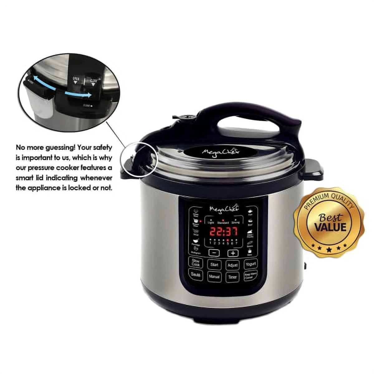 8-Quart Digital Pressure Cooker Y977056