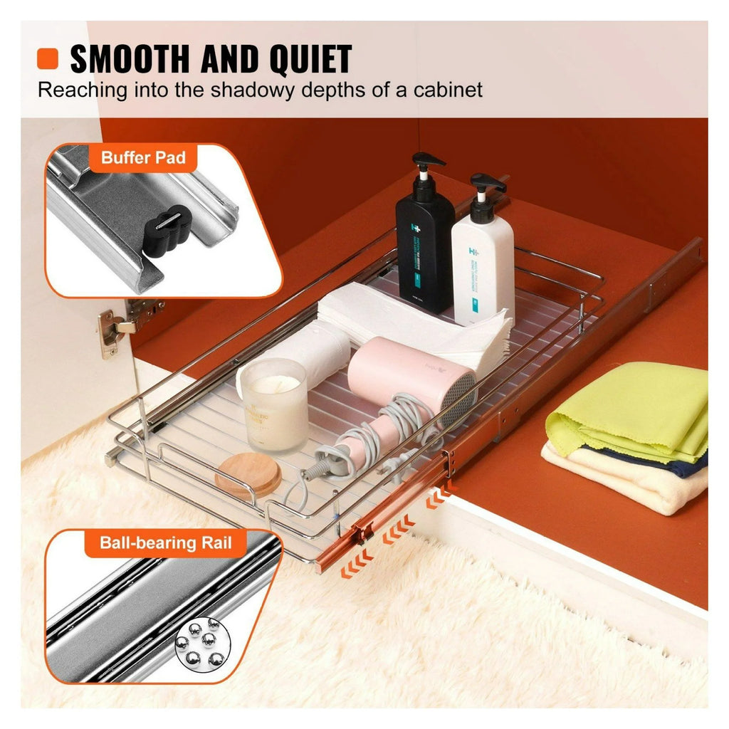 Chrome Steel Roll Out Drawers R78401