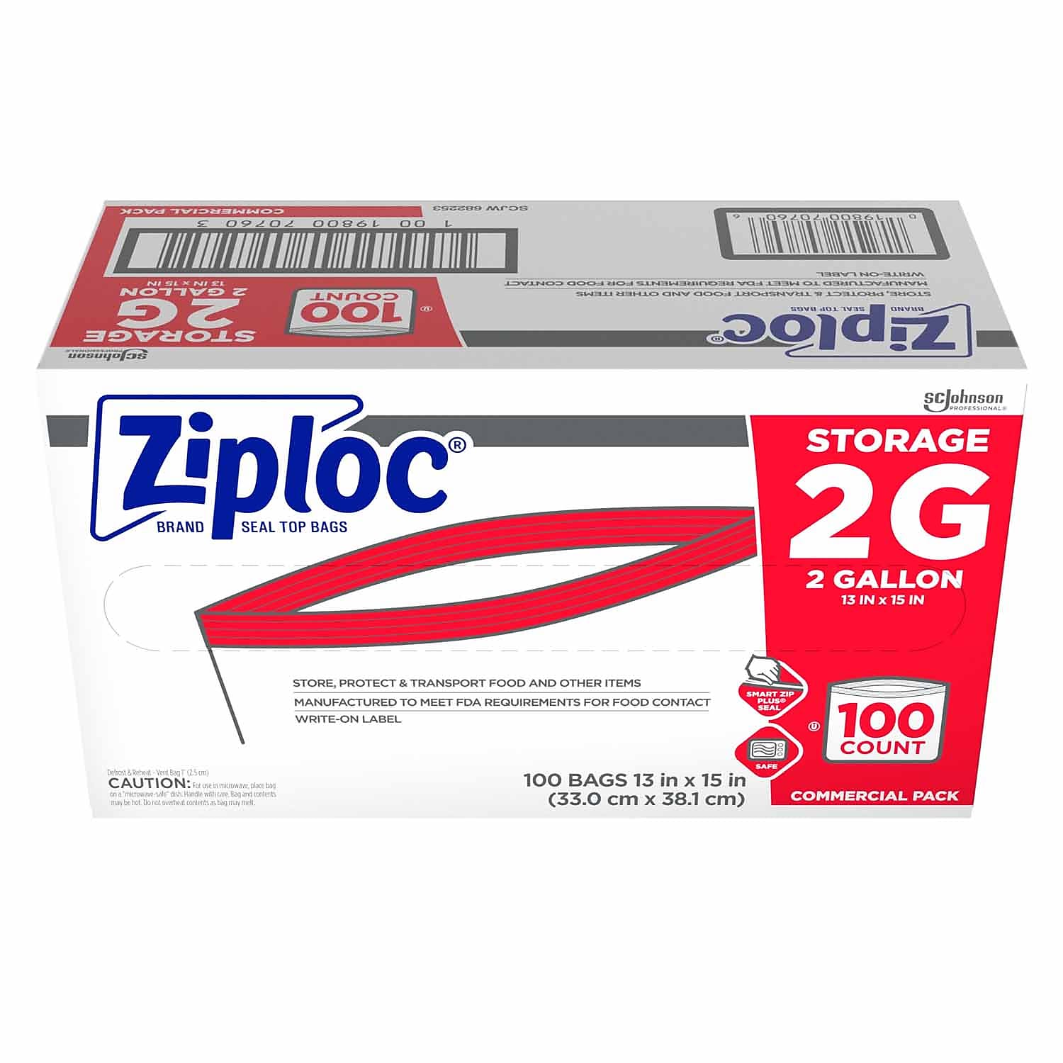 2 Gallon 100 Ct Storage Bags K3452