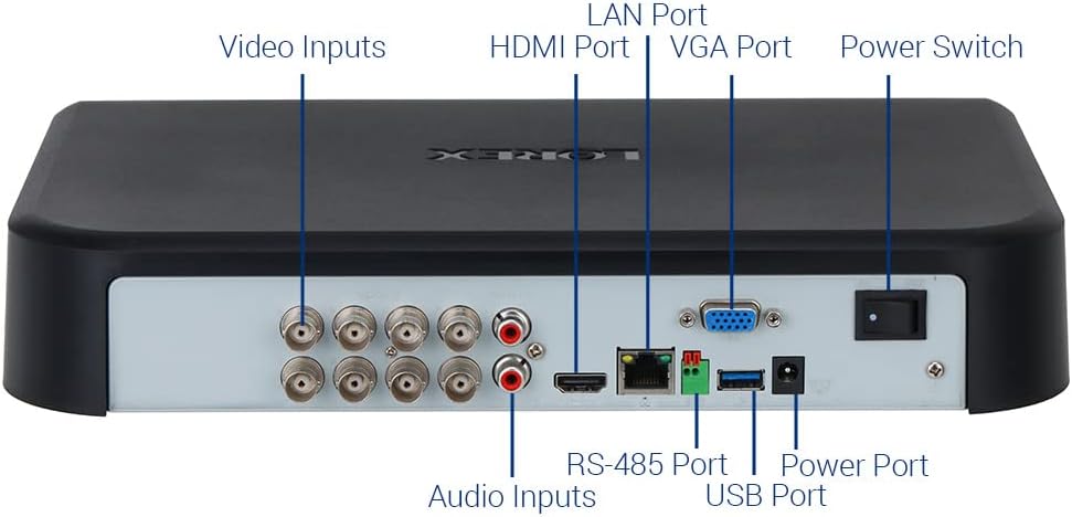 4K 12-Channel 2TB DVR with 2 4K WiFi 6 Indoor/Outdoor Cameras V2365