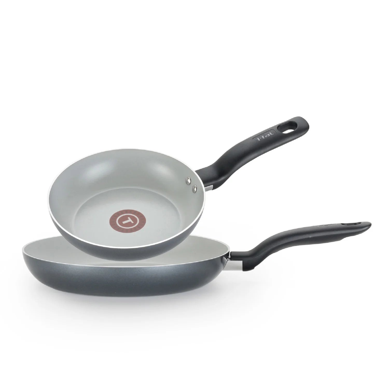 2 Piece Ceramic Fry Pan Set, 8.5 & 10.5 inch, Black E554807