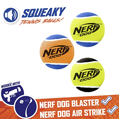 2.5 Inch Three Pack Dog Toy Tennis Ball with Squeaker J7208