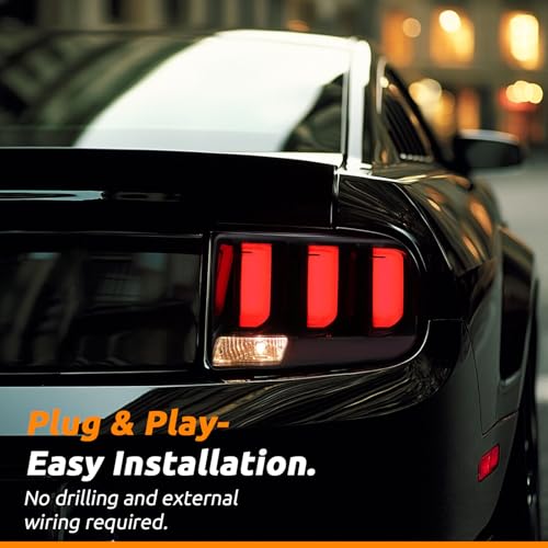Black Housing Clear Lens LED Tail Lights Assembly X619