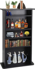 Black 5-Tier Adjustable Media Storage Shelf G857