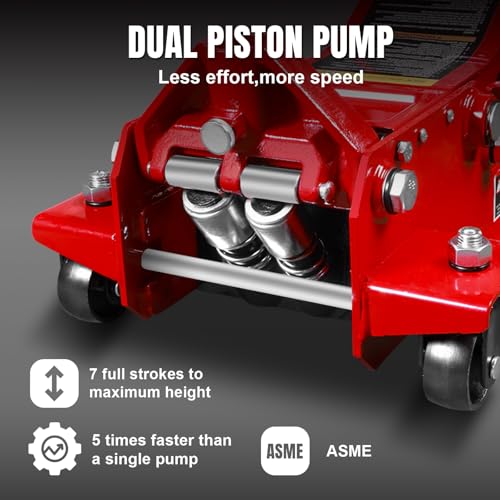 3 Ton Hydraulic Trolley Floor Jack with Extra Saddle M133