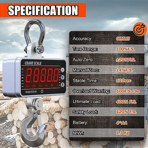 Orange Digital Crane Scale N1751