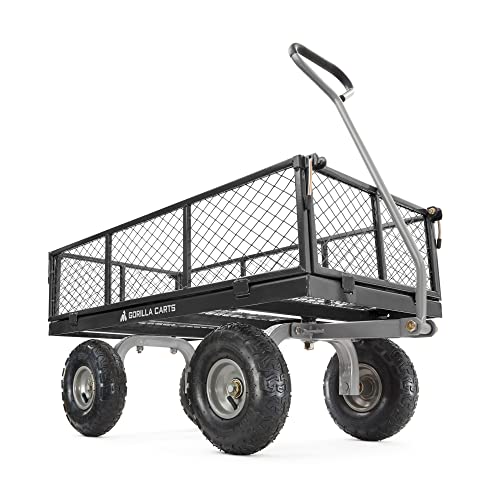 Steel Utility Cart with Removable Sides, 800 Lbs T163
