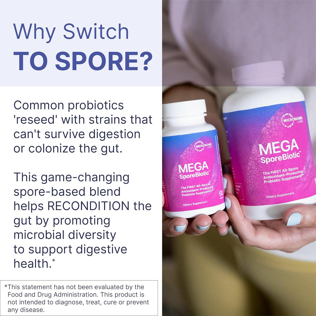 Spore-Based Probiotic 60 Capsules and Powder Sachets 30 Sachets Bundle W63175