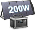 600W Portable Power Station with 200W Solar Panel, 299Wh LiFePO4 Solar Generator G382975