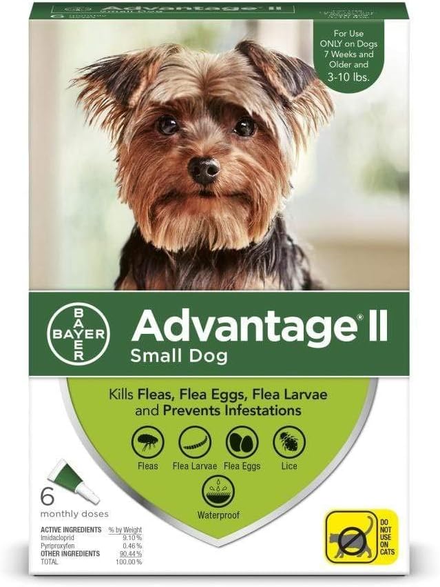 Flea Treatment & Prevention for Small Dogs 3-10 lbs, 4-Month Supply B562522