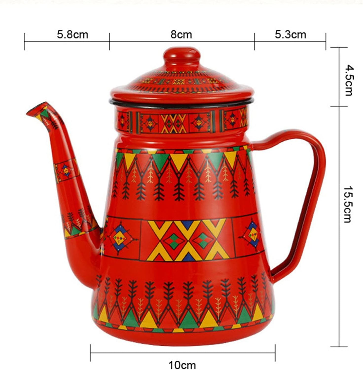1.2L Enamel Coffee Pot Kettle Q6749