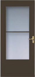 Brown Mid-View Wood Core Storm Door Z82988