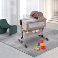 5 Height Adjustable Baby Bassinet Bedside Sleeper Crib W688