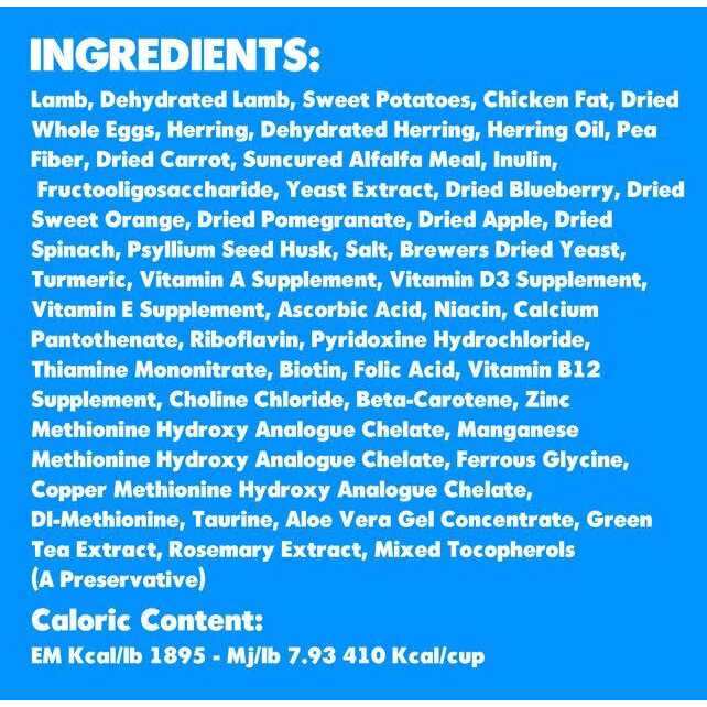 Grain Free Cat Dry Food Lamb & Blueberry D384
