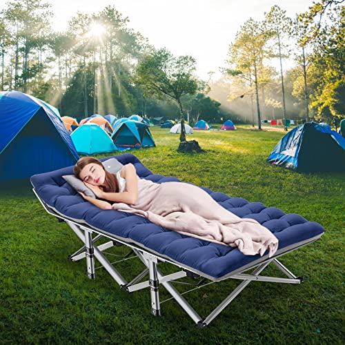 Extra Wide Heavy Duty Folding Camping Cot with Carry Bag P959678
