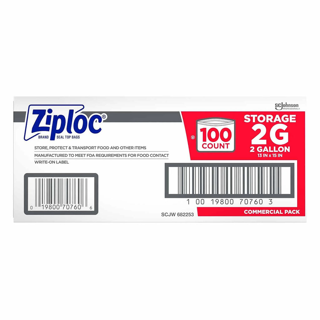 2 Gallon 100 Ct Storage Bags K3452