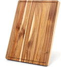 Acacia Wood Cutting Board 24x18 inch with Handle Juice Groove G67867
