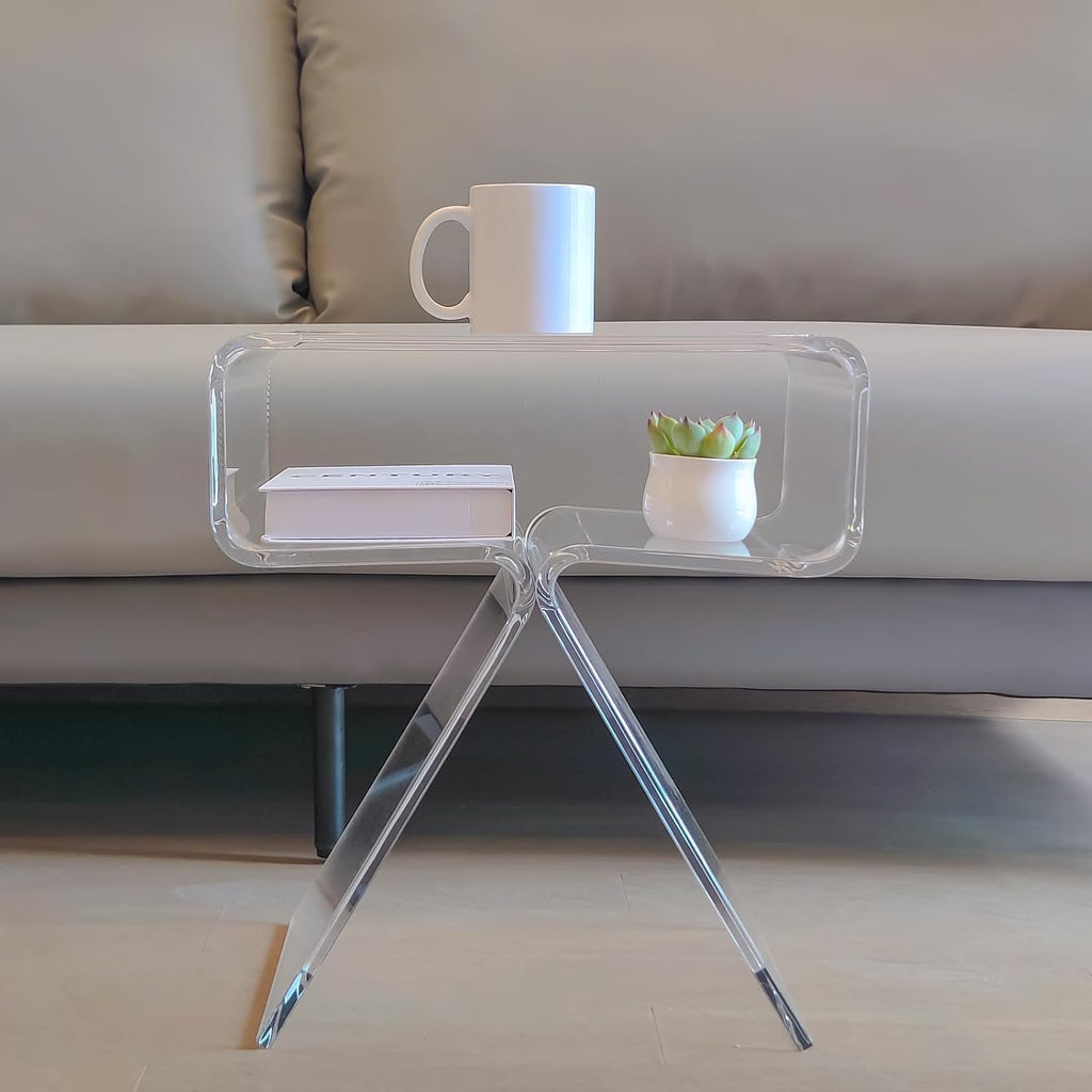 Clear Acrylic Nightstand 15" L x 12" W x 16" H R168