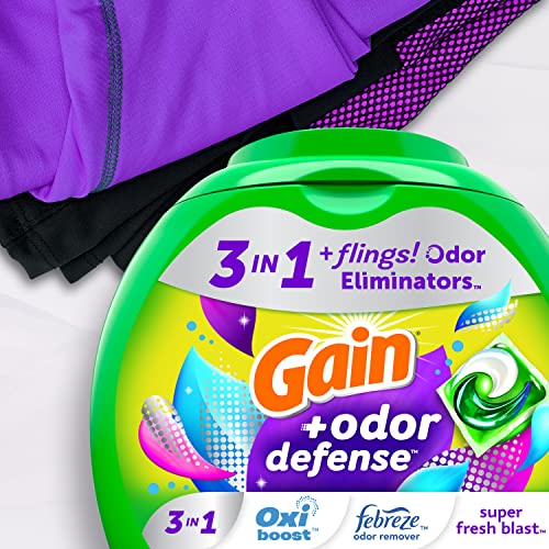 112 Count Laundry Detergent Pacs with Odor Defense D906754