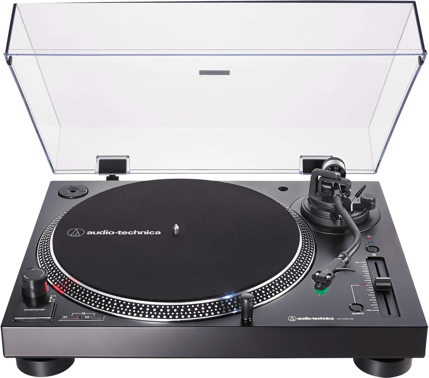 Direct-Drive Turntable, Fully Manual, 3 Speed, Black O540739