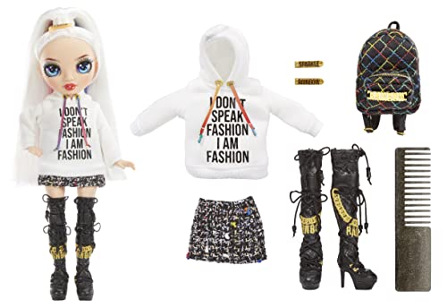 9" Rainbow Posable Fashion Doll with Designer Accessories and Backpack E217587
