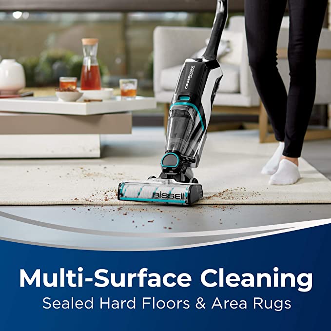 Cordless Wet-Dry Vacuum Cleaner and Mop for Hard Floors and Area Rugs, Black/Pearl White V93368